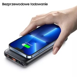 Usams USAMS Powerbank PB62 10000mAh 20W QC3.0+PD Magnetic Wireless Fast Charge czarny/black 10KCD17101 (US-CD171)