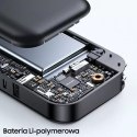 Usams USAMS Powerbank PB63 3in1 10000mAh 20W Quick Charge US+EU Plug + Cables USB-C/Lightning/MicroUSB czarny/black 10KCD17201 (US-CD1