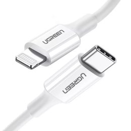 UGreen Kabel UGREEN przewód MFi USB Typ C - Lightning 3A 1.5 m biały (US171)