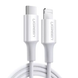 UGreen Kabel UGREEN przewód MFi USB Typ C - Lightning 3A 1.5 m biały (US171)