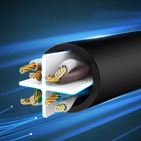 UGreen Płaski kabel sieciowy UGREEN LAN Ethernet Cat. 6 12m czarny (NW102) UGreen Płaski kabel sieciowy UGREEN LAN Ethernet Cat. 6 12m czarny (NW102)