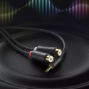UGreen Ugreen adapter audio jack 3.5mm męski do 2xRCA żeński kabel 0.25m szary (AV109)