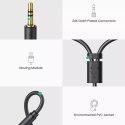 UGreen Ugreen adapter audio jack 3.5mm męski do 2xRCA żeński kabel 0.25m szary (AV109)