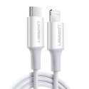 UGreen Ugreen kabel przewód USB Typ C - Lightning 3A 0,25 m biały (US171)