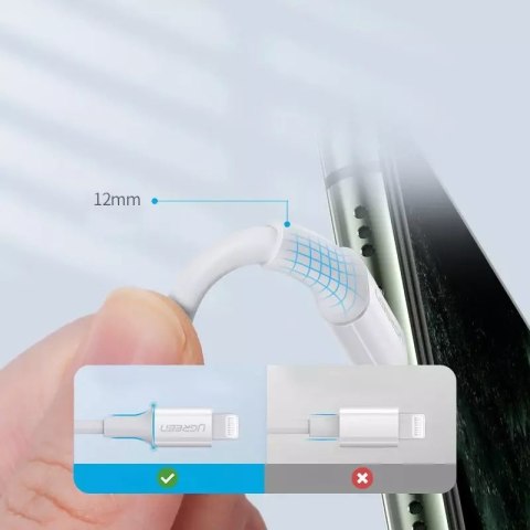UGreen Ugreen kabel przewód USB Typ C - Lightning 3A 0,25 m biały (US171) UGreen Ugreen kabel przewód USB Typ C - Lightning 3A 0,25 m biały (US171)