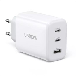 UGreen Ugreen szybka ładowarka sieciowa 2x USB Typ C / USB 65W PD3.0, QC3.0/4.0+ biała (CD275)