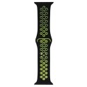 ProducentTymczasowy Beline pasek Apple Watch Sport Silicone 38/40/41mm czarno-limonkowy black/lime