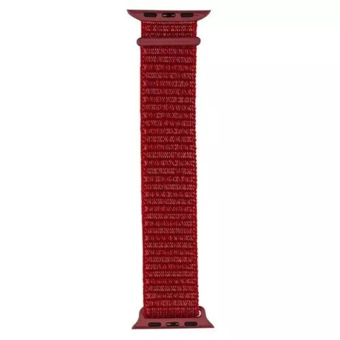 ProducentTymczasowy Pasek do smartwatcha Beline Nylon do Apple Watch 42/45/45/49mm czerwony /red ProducentTymczasowy Pasek do smartwatcha Beline Nylon do Apple Watch 42/45/45/49mm czerwony /red