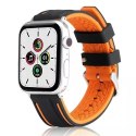 ProducentTymczasowy Pasek do smartwatcha Beline Solid Silicone do Apple Watch 38/40/41mm pomarańczowo-czarny orange/black
