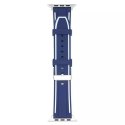 ProducentTymczasowy Pasek do smartwatcha Beline Solid Silicone do Apple Watch 42/44/45/49mm granatowo-biały navy/white