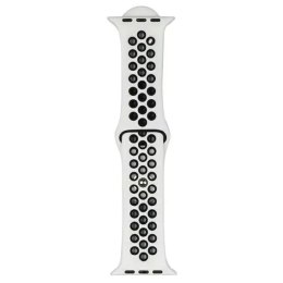 ProducentTymczasowy Pasek do smartwatcha Beline Sport Silicone do Apple Watch 38/40/41mm biało-czarny white/black