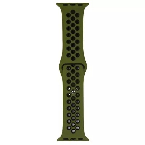 ProducentTymczasowy Pasek do smartwatcha Beline Sport Silicone do Apple Watch 38/40/41mm zielono-czarny green/black ProducentTymczasowy Pasek do smartwatcha Beline Sport Silicone do Apple Watch 38/40/41mm zielono-czarny green/black