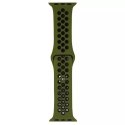 ProducentTymczasowy Pasek do smartwatcha Beline Sport Silicone do Apple Watch 42/44/45/49mm zielono-czarny green/black