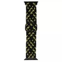 ProducentTymczasowy Pasek do smartwatcha Beline Textile do Apple Watch 42/44/45/49mm czarno-limonkowy black/lime