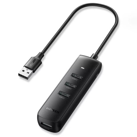 UGreen HUB 4w1 UGREEN USB - 4x USB Typ A 3.0 PD DC 12V 0.25m czarny (CM416 10915) UGreen HUB 4w1 UGREEN USB - 4x USB Typ A 3.0 PD DC 12V 0.25m czarny (CM416 10915)