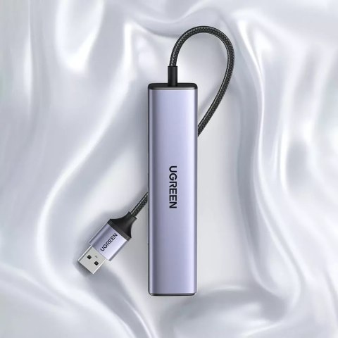 UGreen HUB UGREEN wielofunkcyjny adapter HUB USB 3.0 - 3 x USB / Ethernet RJ-45 / USB Typ C PD szary (CM475) UGreen HUB UGREEN wielofunkcyjny adapter HUB USB 3.0 - 3 x USB / Ethernet RJ-45 / USB Typ C PD szary (CM475)