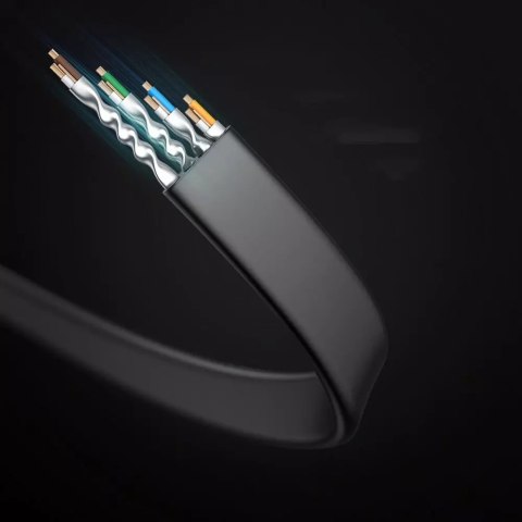 UGreen Kabel UGREEN LAN Ethernet Cat.8 U/FTP płaski 2m czarny (NW134) UGreen Kabel UGREEN LAN Ethernet Cat.8 U/FTP płaski 2m czarny (NW134)