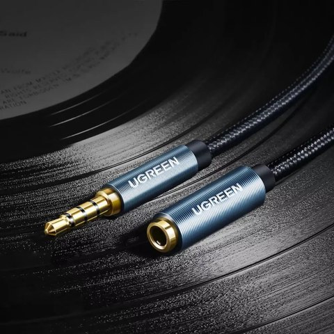 UGreen Kabel UGREEN adapter przedłużacz AUX mini jack 3,5 mm 2m niebieski (AV118) UGreen Kabel UGREEN adapter przedłużacz AUX mini jack 3,5 mm 2m niebieski (AV118)