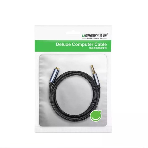 UGreen Kabel UGREEN adapter przedłużacz AUX mini jack 3,5 mm 2m niebieski (AV118) UGreen Kabel UGREEN adapter przedłużacz AUX mini jack 3,5 mm 2m niebieski (AV118)