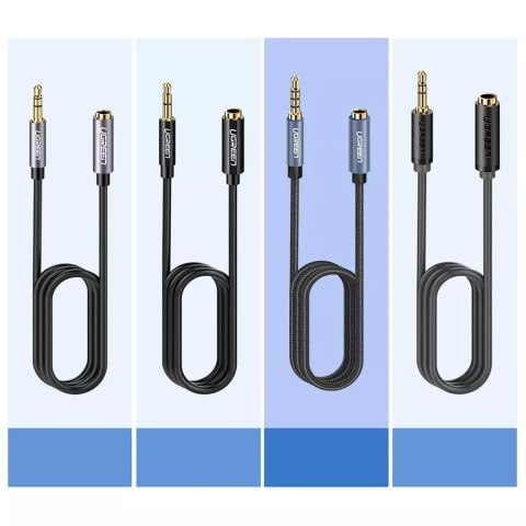 UGreen Kabel UGREEN adapter przedłużacz AUX mini jack 3,5 mm 2m niebieski (AV118) UGreen Kabel UGREEN adapter przedłużacz AUX mini jack 3,5 mm 2m niebieski (AV118)