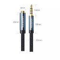 UGreen Kabel UGREEN adapter przedłużacz AUX mini jack 3,5 mm 2m niebieski (AV118)