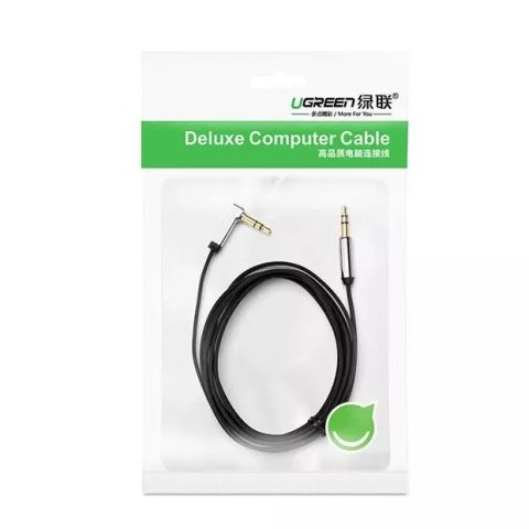 UGreen Kabel UGREEN płaski kątow przewód audio AUX 3,5 mm mini jack 0,5 m czarny (AV119 10596) UGreen Kabel UGREEN płaski kątow przewód audio AUX 3,5 mm mini jack 0,5 m czarny (AV119 10596)