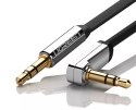 UGreen Kabel UGREEN płaski kątow przewód audio AUX 3,5 mm mini jack 0,5 m czarny (AV119 10596)
