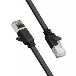 UGreen Kabel UGREEN płaski przewód internetowy sieciowy Ethernet patchcord RJ45 Cat 6 UTP 1000 Mbps 1 m czarny (NW101 50184)