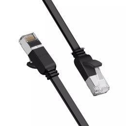 UGreen Kabel UGREEN płaski przewód internetowy sieciowy Ethernet patchcord RJ45 Cat 6 UTP 1000 Mbps 2 m czarny (50185)