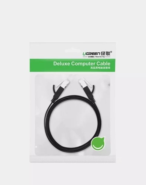 UGreen Kabel UGREEN płaski przewód internetowy sieciowy Ethernet patchcord RJ45 Cat 6 UTP 1000 Mbps 5 m czarny (NW101 50187) UGreen Kabel UGREEN płaski przewód internetowy sieciowy Ethernet patchcord RJ45 Cat 6 UTP 1000 Mbps 5 m czarny (NW101 50187)