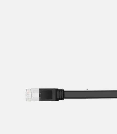 UGreen Kabel UGREEN płaski przewód internetowy sieciowy Ethernet patchcord RJ45 Cat 6 UTP 1000 Mbps 5 m czarny (NW101 50187) UGreen Kabel UGREEN płaski przewód internetowy sieciowy Ethernet patchcord RJ45 Cat 6 UTP 1000 Mbps 5 m czarny (NW101 50187)