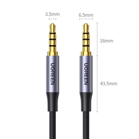 UGreen Kabel UGREEN przewód AUX mini jack 3.5mm - mini jack 3,5mm 2m czarny (AV183) UGreen Kabel UGREEN przewód AUX mini jack 3.5mm - mini jack 3,5mm 2m czarny (AV183)