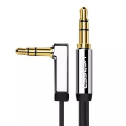 UGreen Płaski kabel UGREEN przewód audio AUX 3,5 mm mini jack 5m srebrny (10729)