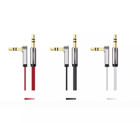 UGreen Płaski kabel UGREEN przewód audio AUX 3,5 mm mini jack 5m srebrny (10729) UGreen Płaski kabel UGREEN przewód audio AUX 3,5 mm mini jack 5m srebrny (10729)