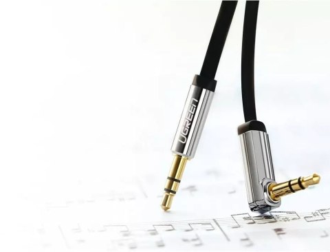 UGreen Płaski kabel UGREEN przewód audio AUX 3,5 mm mini jack 5m srebrny (10729) UGreen Płaski kabel UGREEN przewód audio AUX 3,5 mm mini jack 5m srebrny (10729)