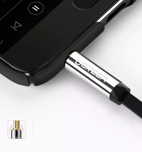 UGreen Płaski kabel UGREEN przewód audio AUX 3,5 mm mini jack 5m srebrny (10729) UGreen Płaski kabel UGREEN przewód audio AUX 3,5 mm mini jack 5m srebrny (10729)
