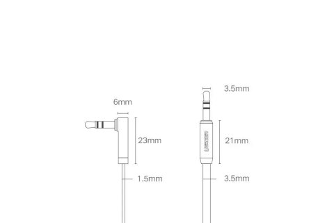 UGreen Płaski kabel UGREEN przewód audio AUX 3,5 mm mini jack 5m srebrny (10729) UGreen Płaski kabel UGREEN przewód audio AUX 3,5 mm mini jack 5m srebrny (10729)