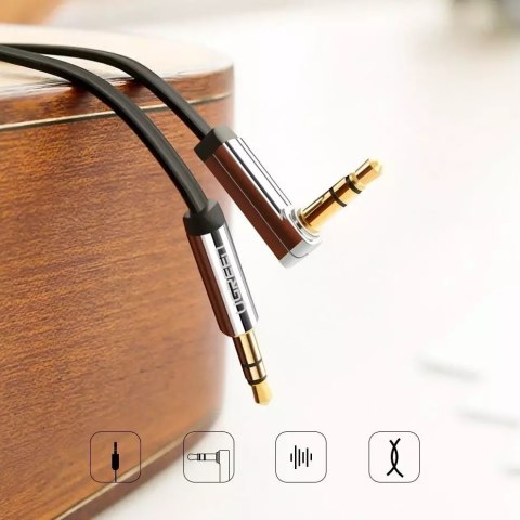 UGreen Płaski kabel UGREEN przewód audio AUX 3,5 mm mini jack 5m srebrny (10729) UGreen Płaski kabel UGREEN przewód audio AUX 3,5 mm mini jack 5m srebrny (10729)