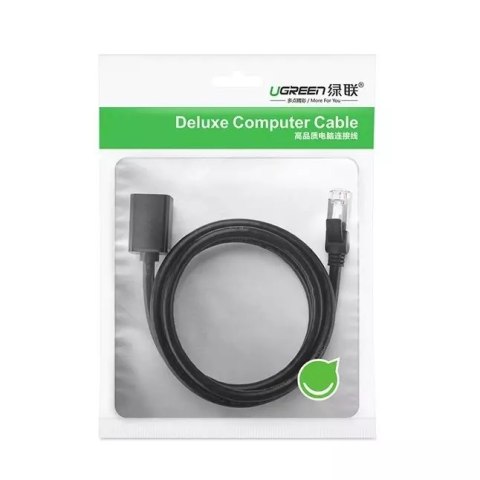 UGreen Przedłużacz UGREEN kabel internetowy Ethernet RJ45 Cat 6 FTP 1000 Mbps 3 m czarny (NW112 11282) UGreen Przedłużacz UGREEN kabel internetowy Ethernet RJ45 Cat 6 FTP 1000 Mbps 3 m czarny (NW112 11282)