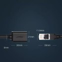 UGreen Przedłużacz UGREEN kabel internetowy Ethernet RJ45 Cat 6 FTP 1000 Mbps 3 m czarny (NW112 11282)