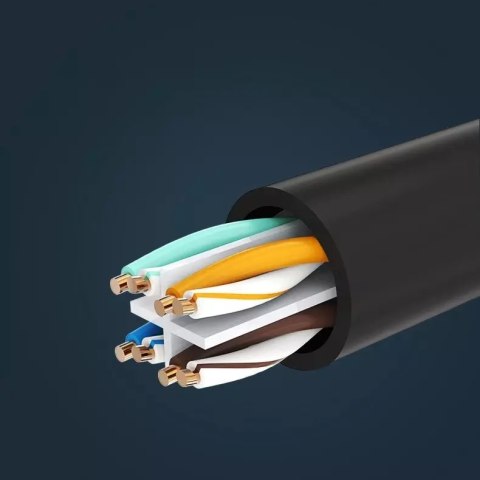 UGreen Przedłużacz UGREEN kabel internetowy Ethernet RJ45 Cat 6 FTP 1000 Mbps 3 m czarny (NW112 11282) UGreen Przedłużacz UGREEN kabel internetowy Ethernet RJ45 Cat 6 FTP 1000 Mbps 3 m czarny (NW112 11282)