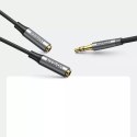 UGreen Przewód UGREEN kabel przedłużacz AUX 3,5mm mini jack 0,2m czarny (AV191 50253)
