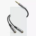 UGreen Przewód UGREEN kabel przedłużacz AUX 3,5mm mini jack 0,2m czarny (AV191 50253)