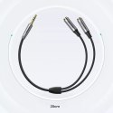 UGreen Przewód UGREEN kabel przedłużacz AUX 3,5mm mini jack 0,2m czarny (AV191 50253)