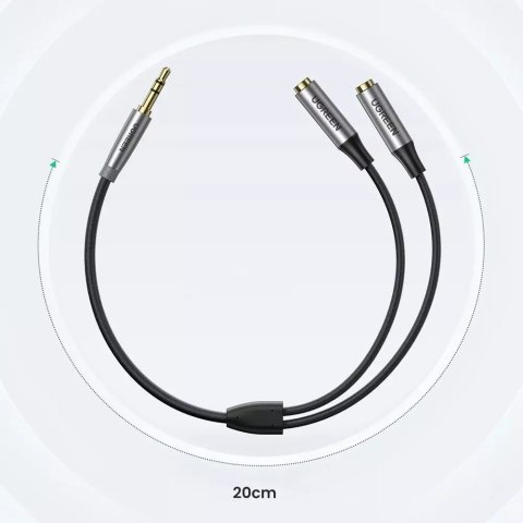 UGreen Przewód UGREEN kabel przedłużacz AUX 3,5mm mini jack 0,2m czarny (AV191 50253) UGreen Przewód UGREEN kabel przedłużacz AUX 3,5mm mini jack 0,2m czarny (AV191 50253)