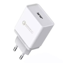 UGreen Szybka ładowarka sieciowa UGREEN Quick Charge 3.0 18W 3A USB biały (10133)