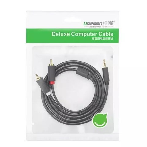 UGreen Ugreen kabel przewód audio 3,5 mm mini jack (żeński) - 2RCA (męski) 25 cm szary (AV102 10561) UGreen Ugreen kabel przewód audio 3,5 mm mini jack (żeński) - 2RCA (męski) 25 cm szary (AV102 10561)