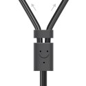 UGreen Ugreen kabel przewód audio 3,5 mm mini jack (żeński) - 2RCA (męski) 25 cm szary (AV102 10561)