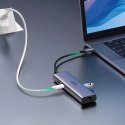 UGreen Wielofunkcyjny HUB UGREEN 7w1 USB Typ C - 2x USB 3.2 Gen 1 / HDMI 4K 60Hz / czytnik kart SD i TF / USB Typ C PD 100W / RJ45 100