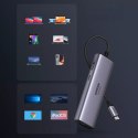 UGreen Wielofunkcyjny HUB UGREEN 7w1 USB Typ C - 2x USB 3.2 Gen 1 / HDMI 4K 60Hz / czytnik kart SD i TF / USB Typ C PD 100W / RJ45 100